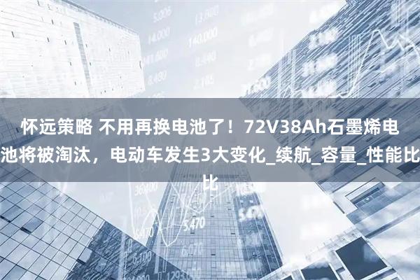 怀远策略 不用再换电池了！72V38Ah石墨烯电池将被淘汰，电动车发生3大变化_续航_容量_性能比