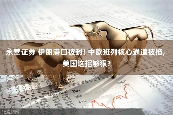 永華证券 伊朗港口被封! 中欧班列核心通道被掐, 美国这招够狠?